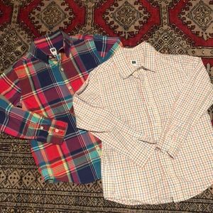 Bundle of two Janie and Jack Size 6 button down shirts